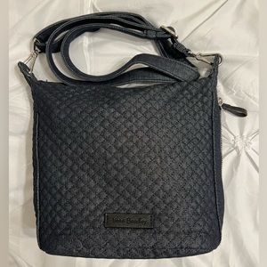 Vera Bradley Dark Denim Mini Carson Hobo Excellent Condition